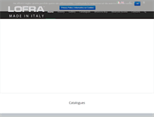 Tablet Screenshot of lofra.com